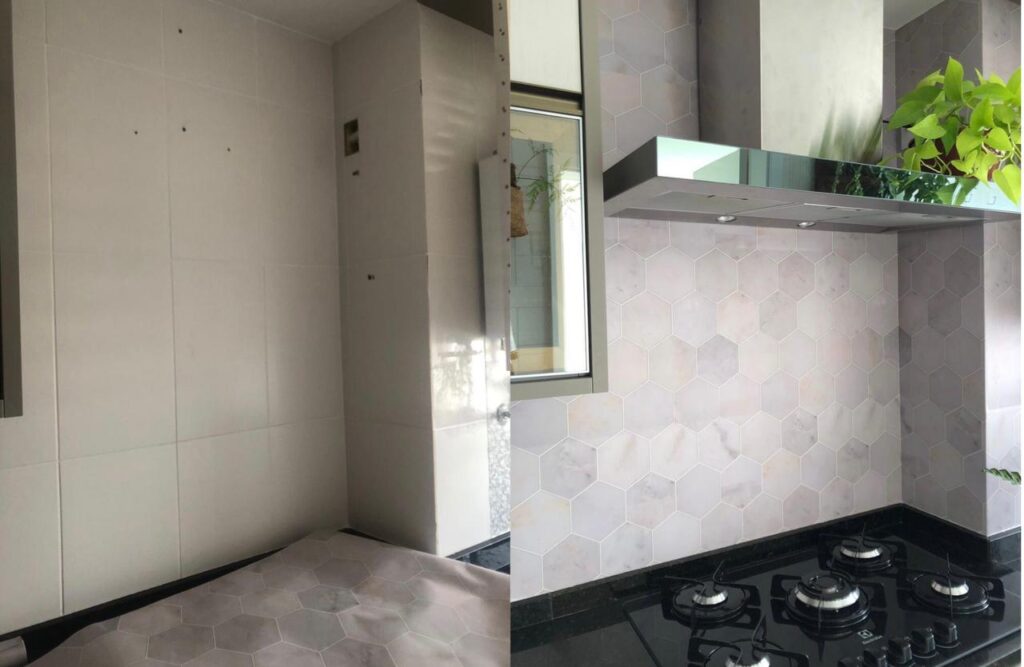metas, renovação, 2021, antes e depois, Defacile, colmeia, colmeia arenito, fogão. 