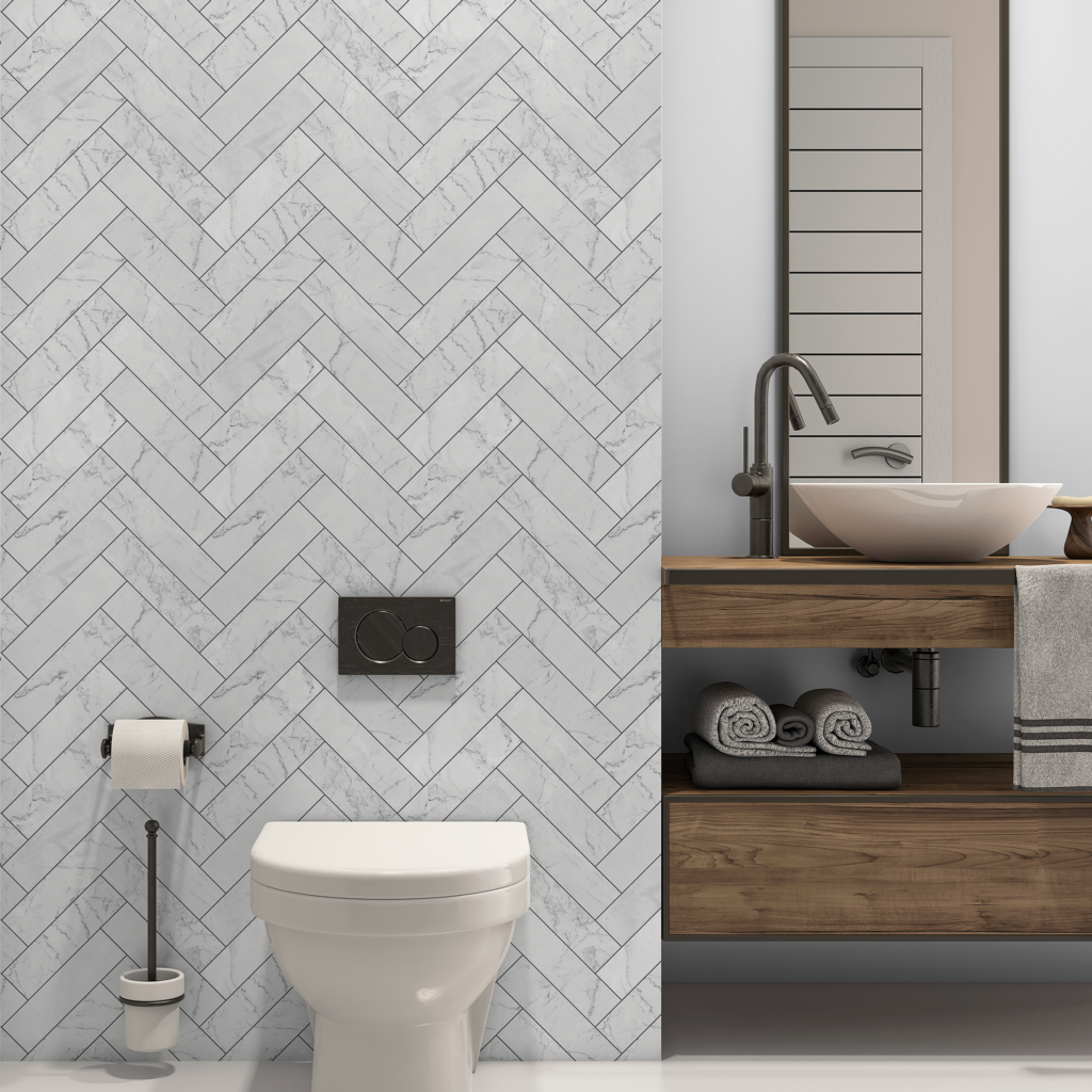 Papel de parede mármore, Defacile, Papel de Parede autocolante, Papel de parede adesivo Ligadinhos Mármore 