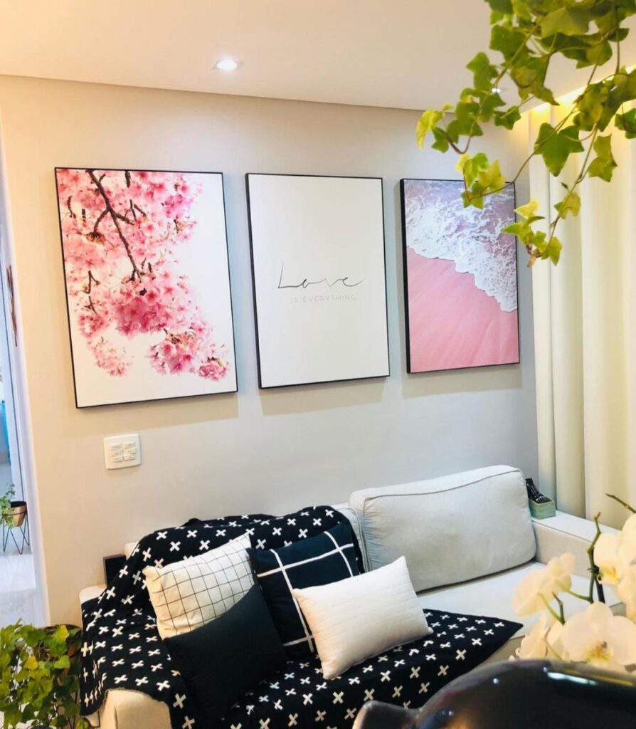 Quadro decorativo, quadros, decoração com quadros, quadro de paisagem, trio de quadros 