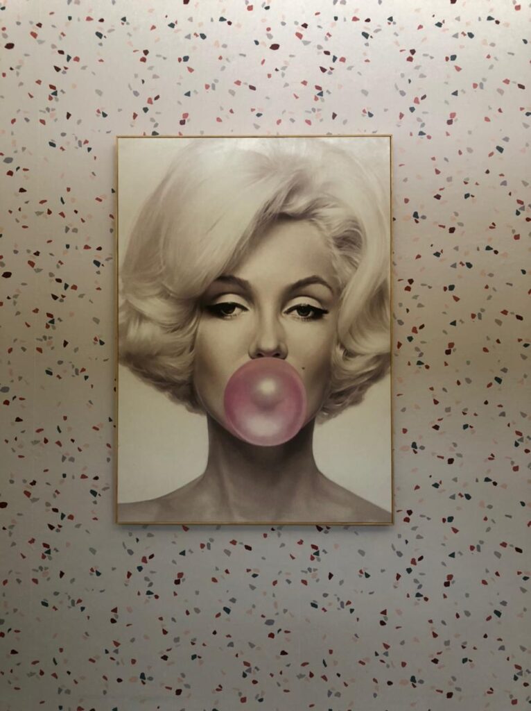 Quadro decorativo, quadros, decoração com quadros, quadro com personalidade, quadro individual, quadro da Marilyn Monroe Chiclete