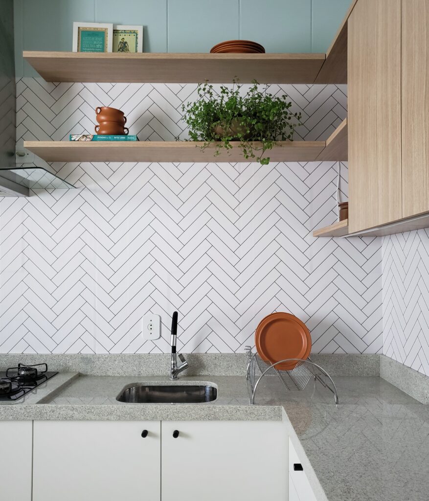 Papel De Parede Chevron Ligadinhos Quartzo - Defacile