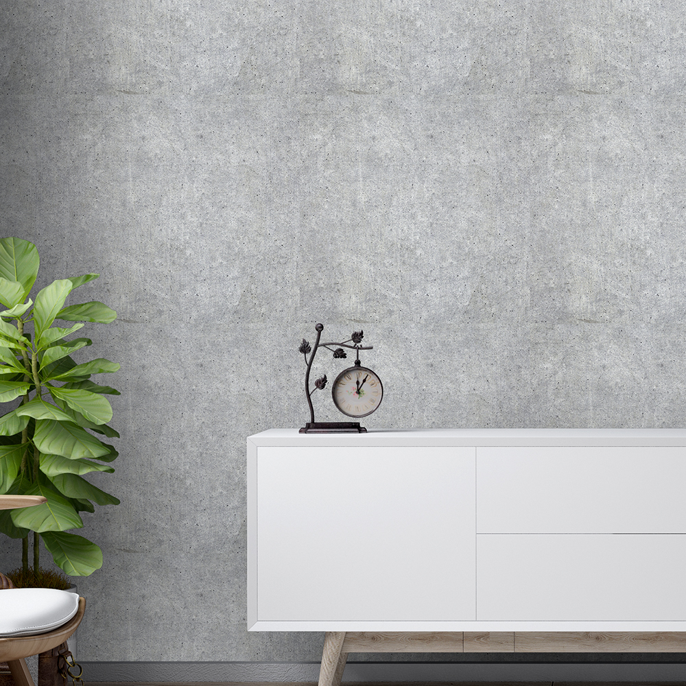 Papel de Parede Cimento Queimado Letícia - Defacile