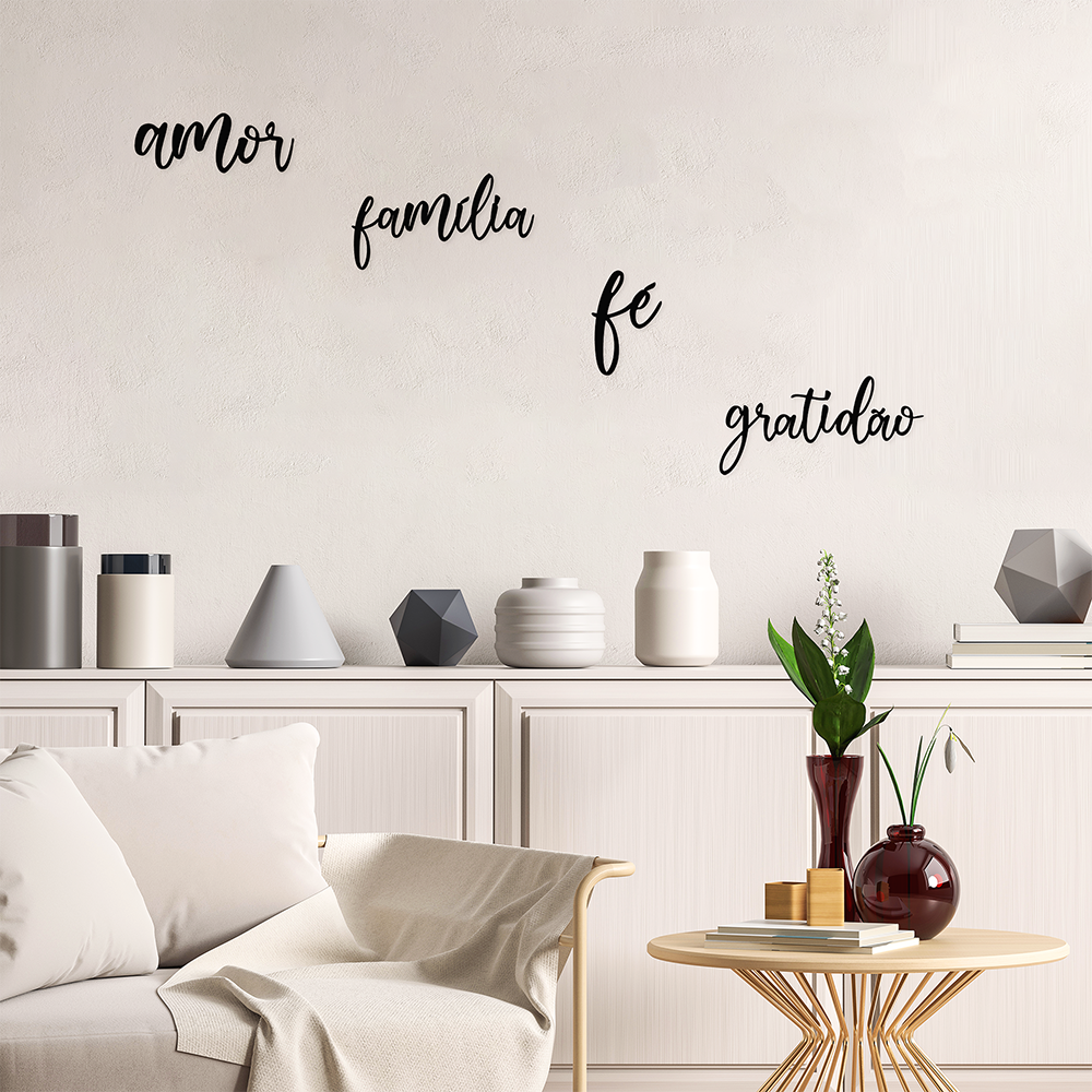 Kit Decorativo de Parede Agradecer